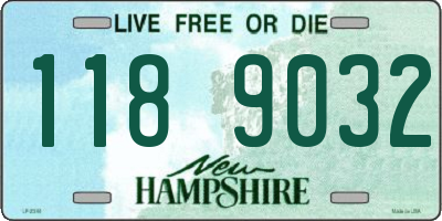 NH license plate 1189032