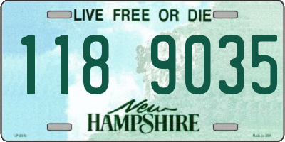 NH license plate 1189035