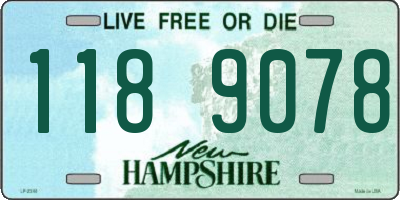 NH license plate 1189078