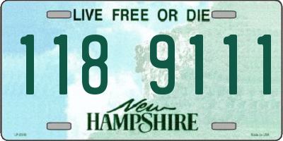 NH license plate 1189111