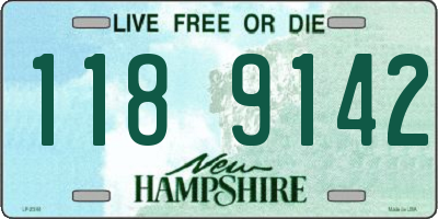 NH license plate 1189142