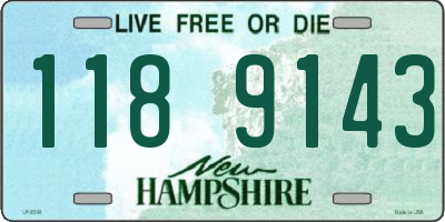 NH license plate 1189143