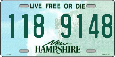 NH license plate 1189148
