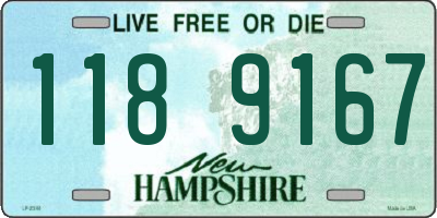 NH license plate 1189167