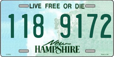 NH license plate 1189172