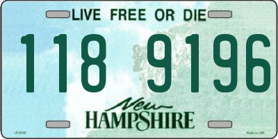 NH license plate 1189196