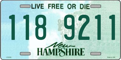 NH license plate 1189211