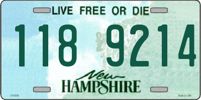 NH license plate 1189214