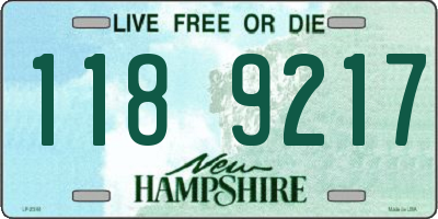 NH license plate 1189217