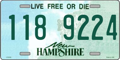 NH license plate 1189224