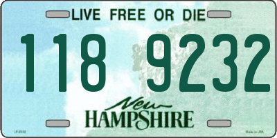 NH license plate 1189232