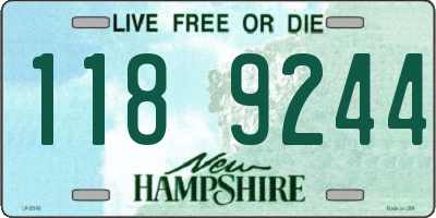 NH license plate 1189244