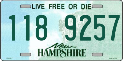 NH license plate 1189257