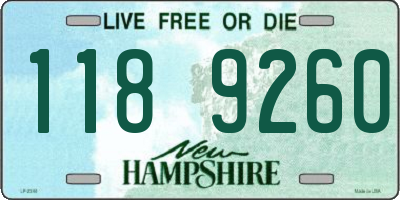 NH license plate 1189260