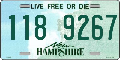NH license plate 1189267