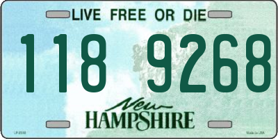 NH license plate 1189268