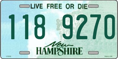 NH license plate 1189270