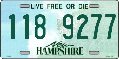 NH license plate 1189277