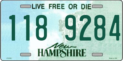 NH license plate 1189284