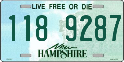 NH license plate 1189287