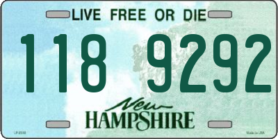 NH license plate 1189292
