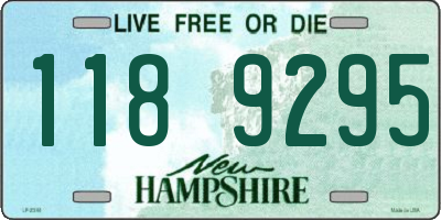 NH license plate 1189295