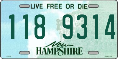 NH license plate 1189314
