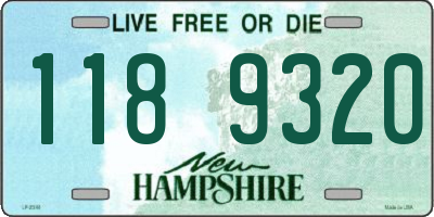 NH license plate 1189320