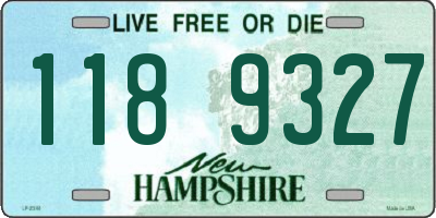 NH license plate 1189327