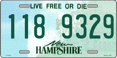 NH license plate 1189329