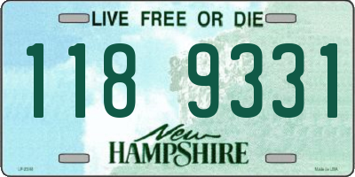 NH license plate 1189331