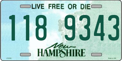 NH license plate 1189343