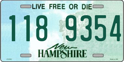 NH license plate 1189354