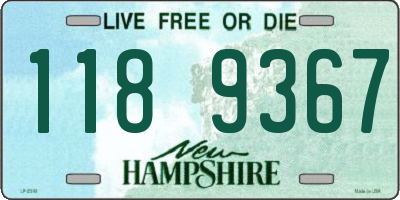 NH license plate 1189367