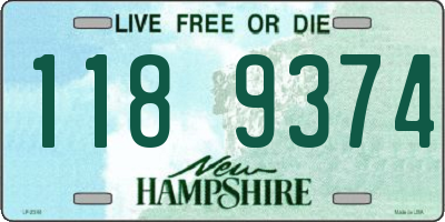 NH license plate 1189374