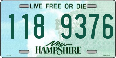 NH license plate 1189376