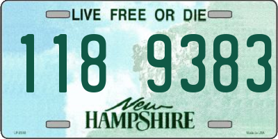NH license plate 1189383