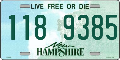 NH license plate 1189385