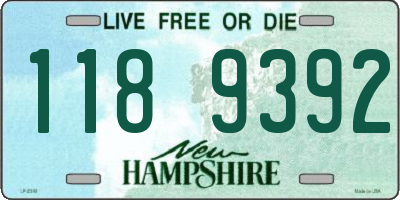 NH license plate 1189392