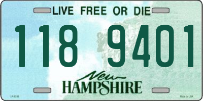 NH license plate 1189401