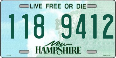 NH license plate 1189412