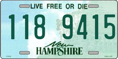 NH license plate 1189415
