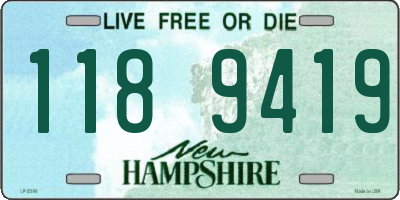 NH license plate 1189419
