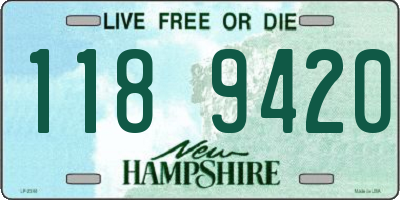 NH license plate 1189420