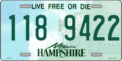 NH license plate 1189422