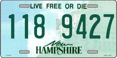 NH license plate 1189427