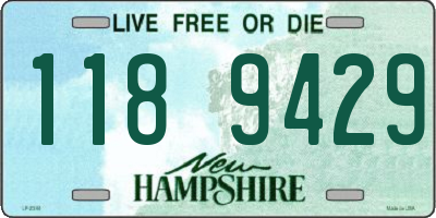 NH license plate 1189429