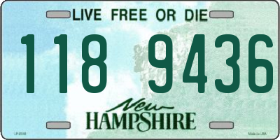 NH license plate 1189436