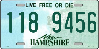 NH license plate 1189456