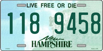 NH license plate 1189458